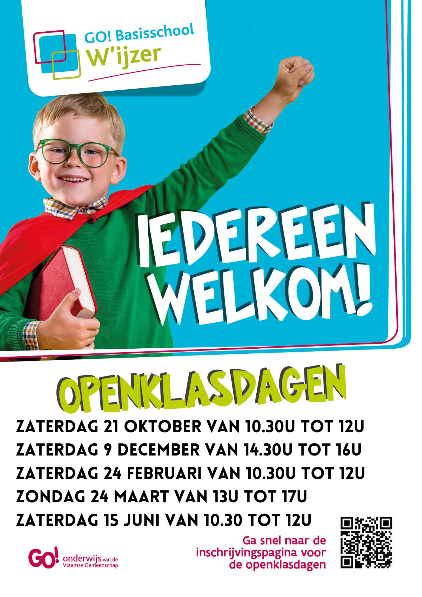 Openklasvoormiddag zaterdag 15 juni 2024